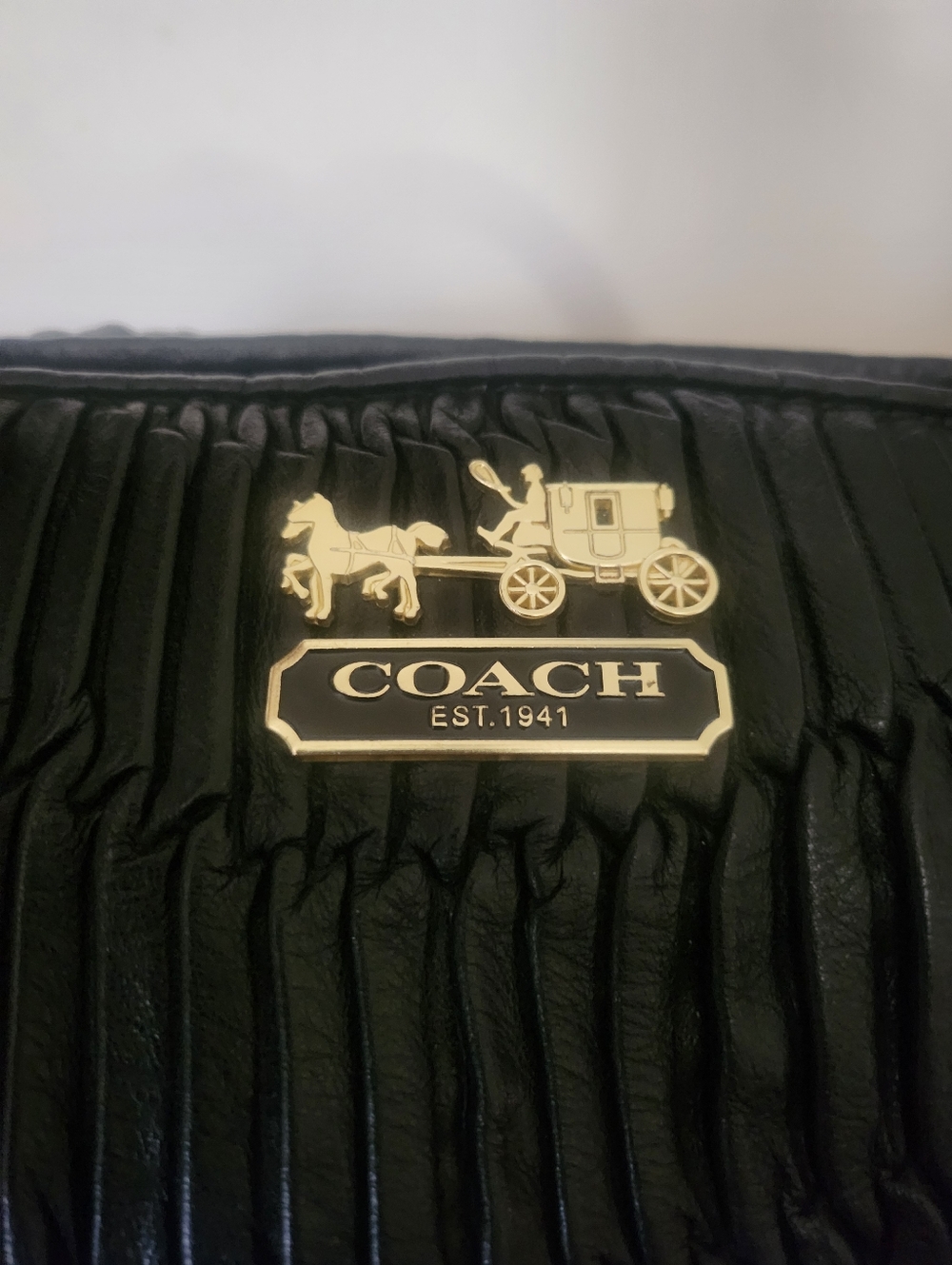 Coach Madison Black Textured Leather Satchel/Wallet Bundle EUC - Picture 16 of 16